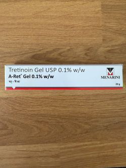 Menarini A-Ret Gel Tretinoin 0.1% Acne Medicated Gel 20g