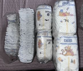 Huggies Little Snuggler Size 1 Diapers (opened)