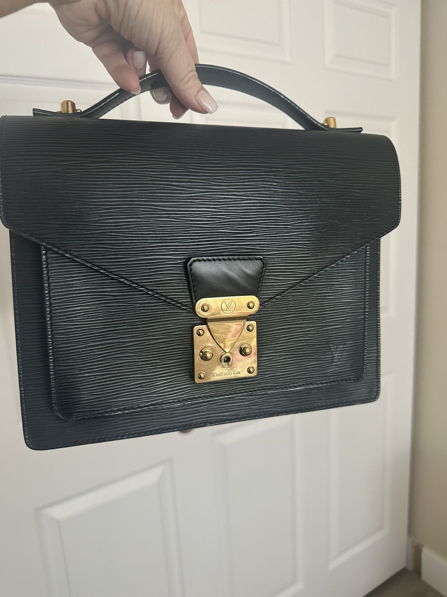 Louis Vuitton With Detachable Strap Epi Leather Monceau Handbag 