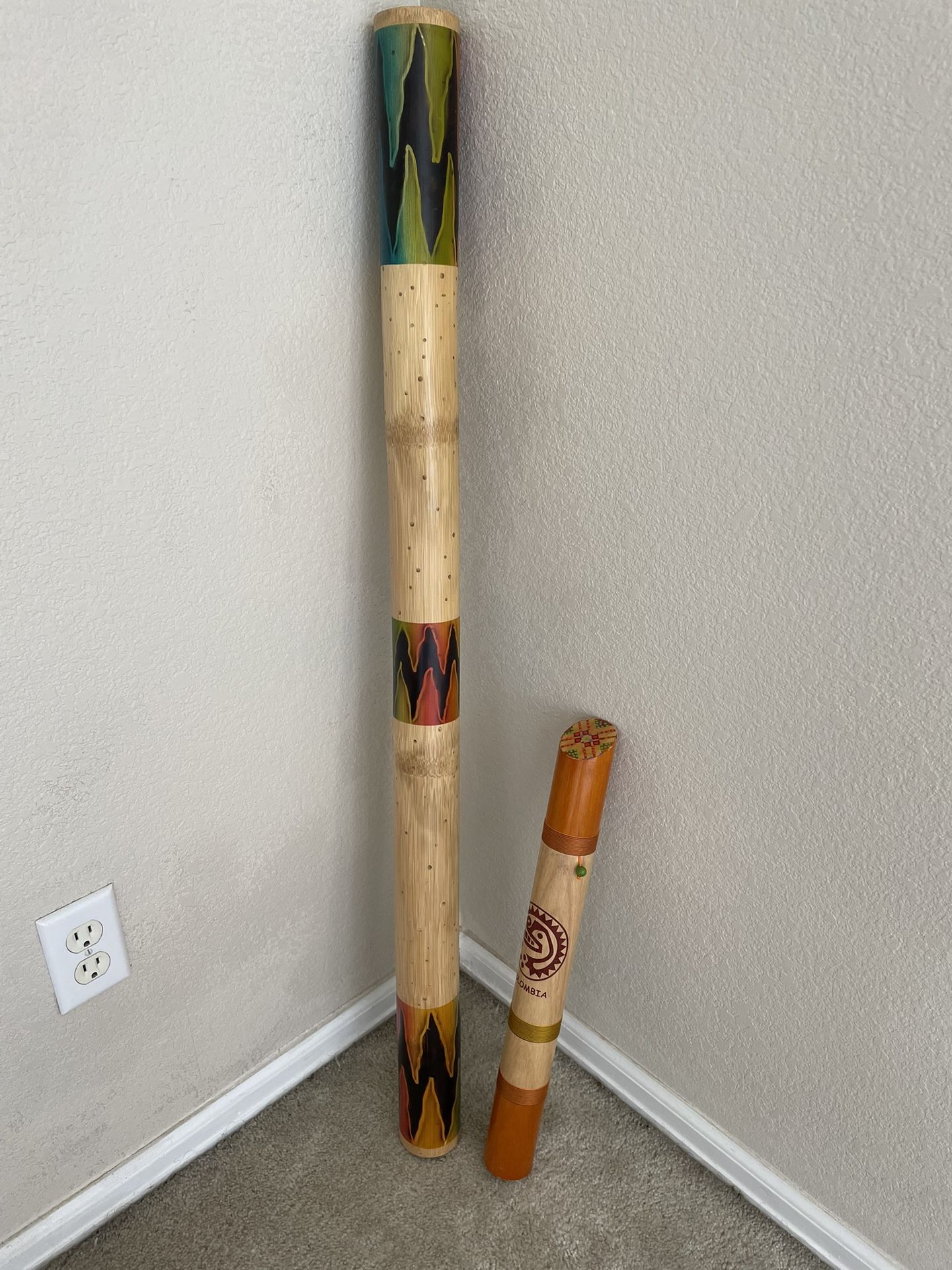 Authentic Wood Rain Sticks From Colombia