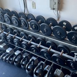 Dumbbell Set 15-55lbs (rack not included)