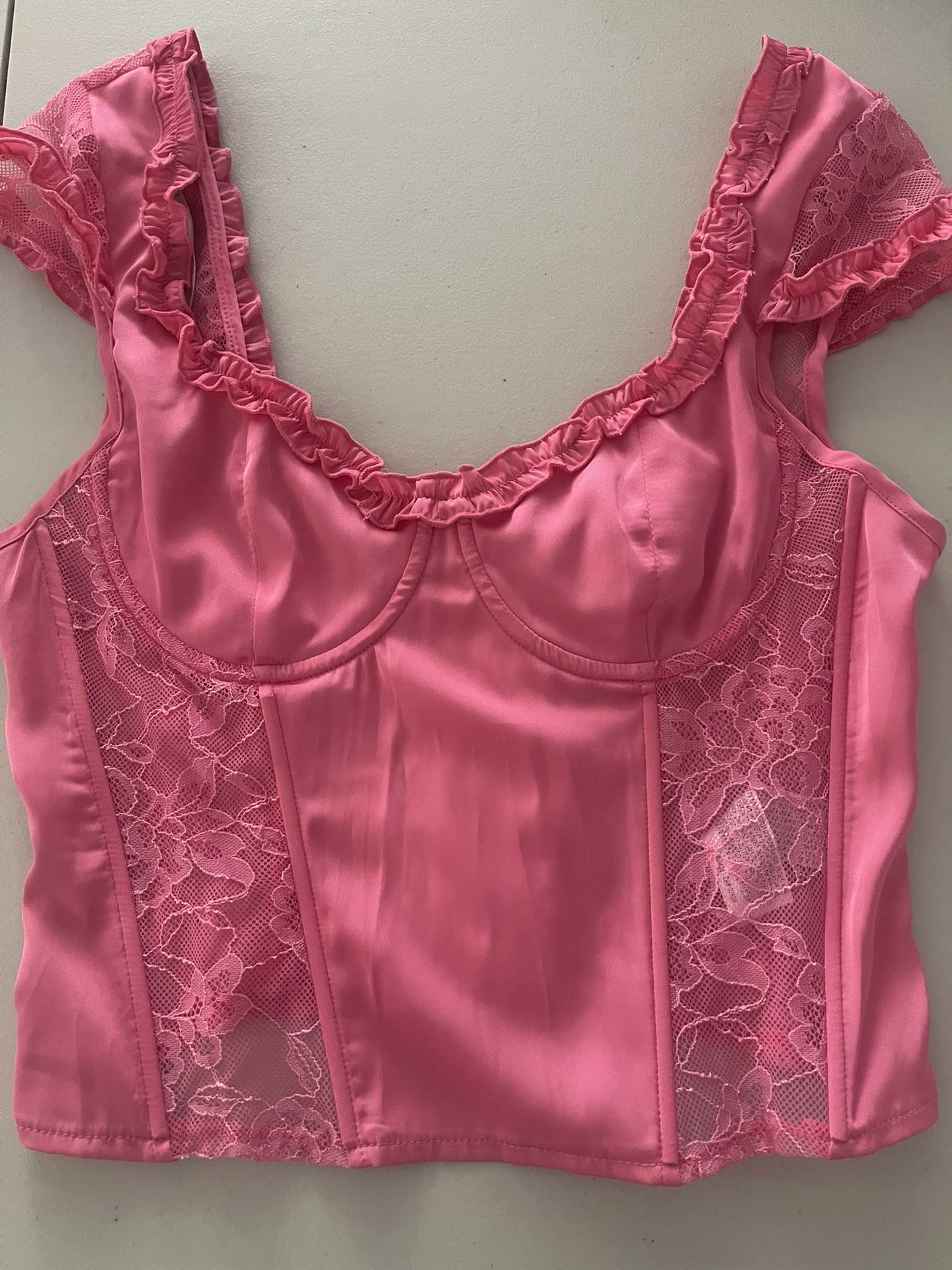 Pink Corset Top Size SM