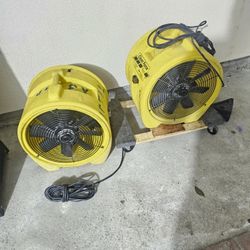Dry Air Technology Yellow Clean Force Air Mover WORKING GREAT 120V YOU CAN TEST IT BEFORE PURCHASE FOR ANY QUESTION TEXT ME PLEASE 
