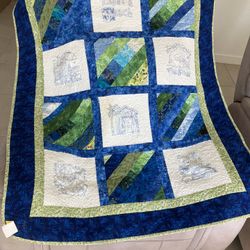 Life’s A Beach Homemade Lap Quilt