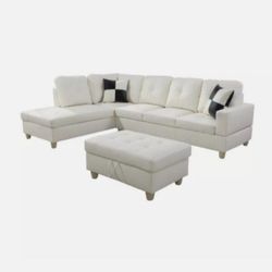 Sectional And Ottoman 