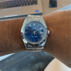 Rolex Datejust 41 Blue Dial Jubilee Bracelet Men's Watch 126