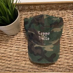 Kappa Delta Sorority Camo Hat