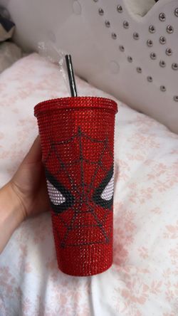 spider-man cup with diamonds