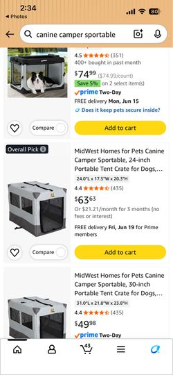 Canine camper link included