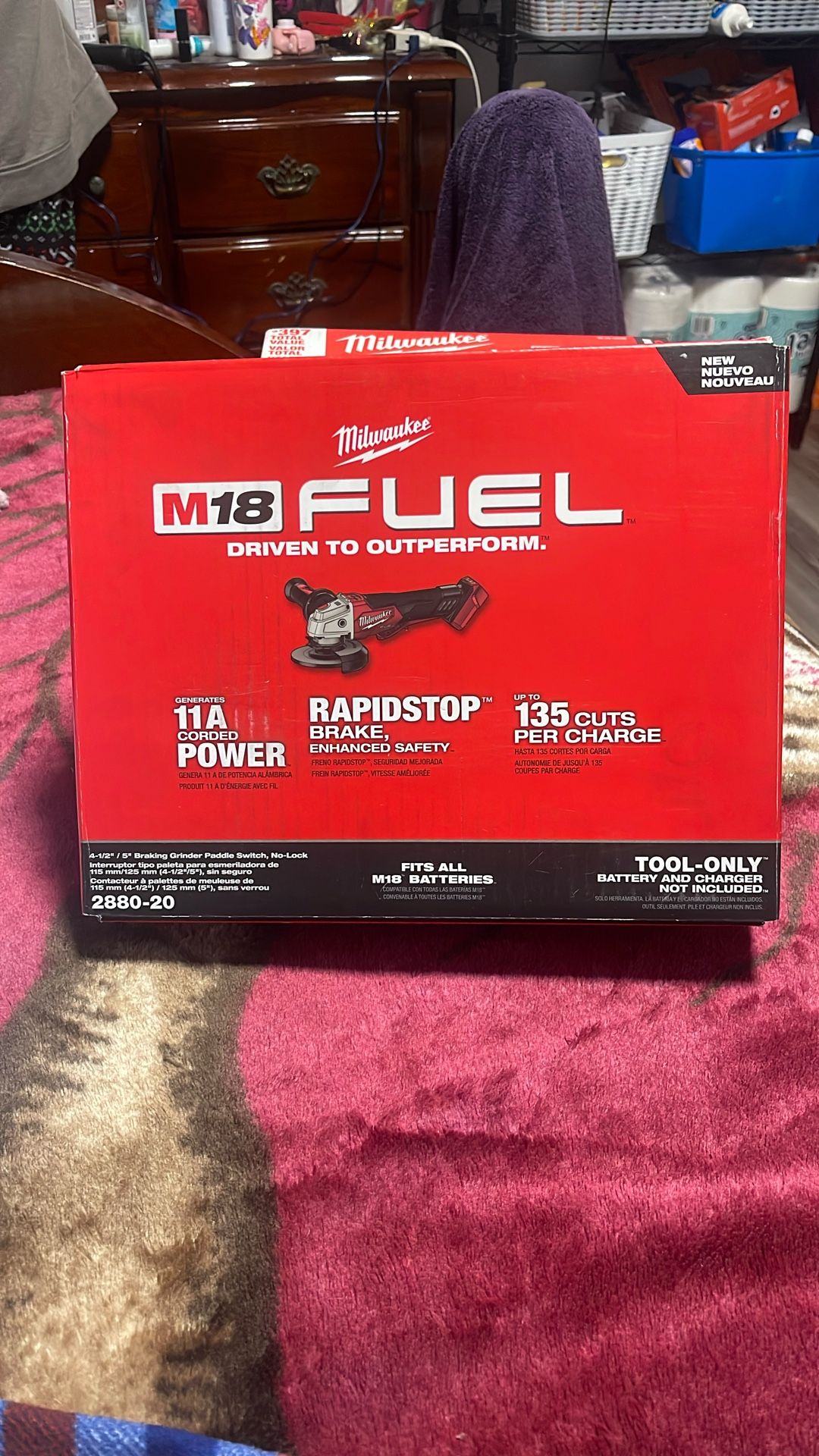 New Milwaukee Braking Grinder !! battery not included