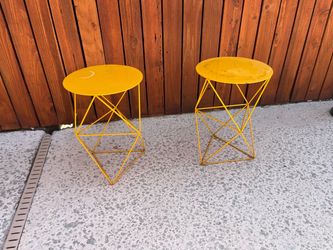 ACME Furniture - Epidia Accent Table - Yellow Finish MCM $50 each