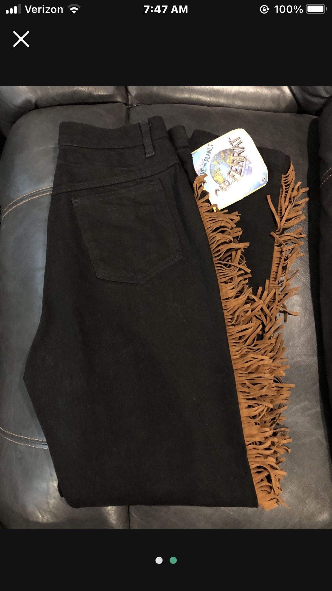 Brand New Fringe Jeans Size 10 (Runs Small) CASH ONLY 