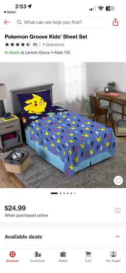 Pokémon Twin Sheets For Sale