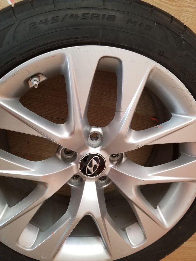 4..R18 rims with like new tires