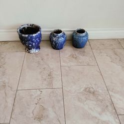 Beautiful Small Anthropology Multipurpose Decorative Pots 