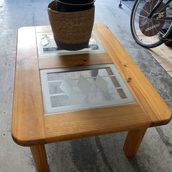 Antique Medium-sized Wood Coffee Table