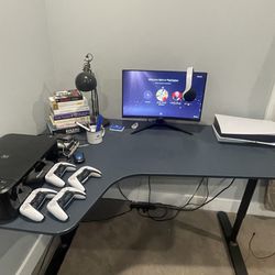 L Shaped IKEA DESK With Chair