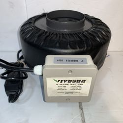 VIVOSUN Inline Exhaust Fan 4" Duct Ventilation HVAC Blower for Grow Tent