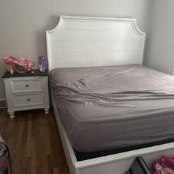King Size Bed frame and 2 Nightstands 