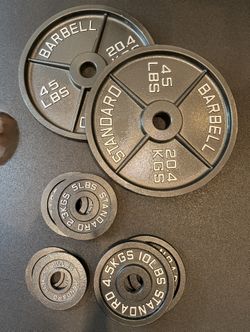Standard Barbell plates weights