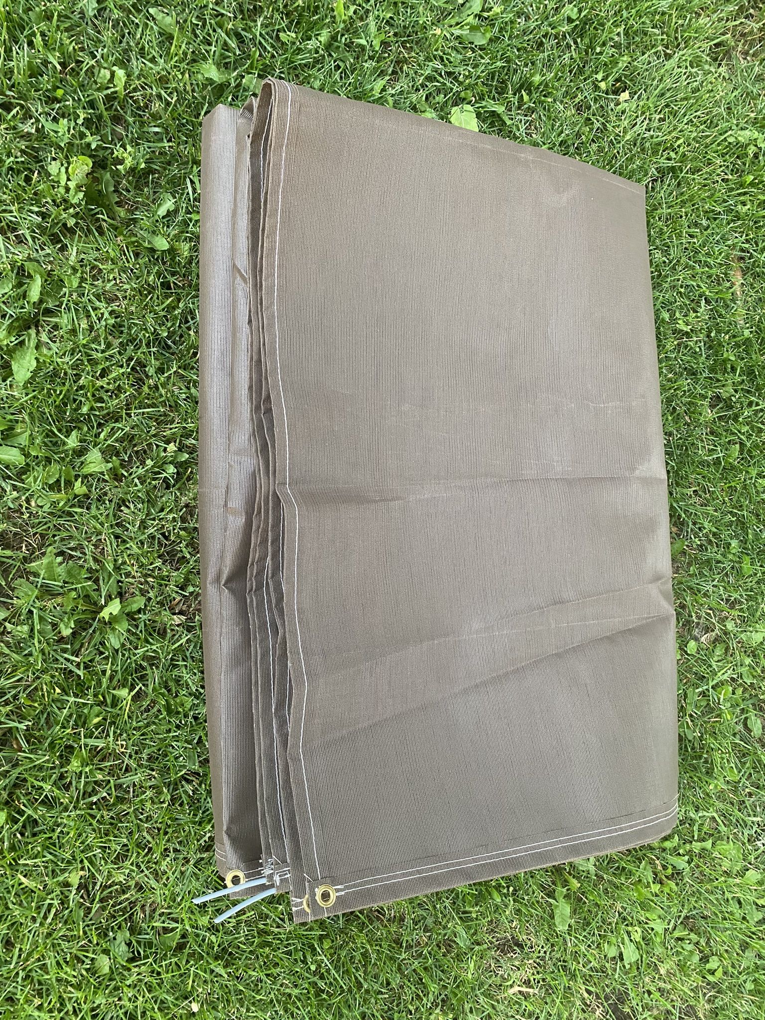 Brown RV shade