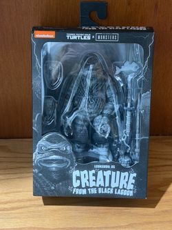 NECA TMNT x Universal Monsters Leonardo as Creature from the Black Lagoon