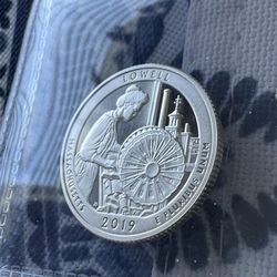 US Silver .999 Fine Proof Quarter Massachusetts