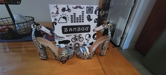 Bamboo tournament high heels