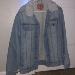 Vintage Brooklyn Cloth Mfg Light Wash Denim Jacket 