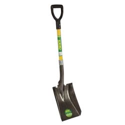 28 In. Square Point Shovel with Fiberglass Handle Heavy-Duty 14-Gauge Steel Head #S2-960