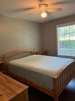 Bedroom set with mattress included
