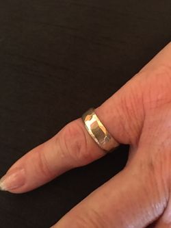 Sterling silver pinkie ring