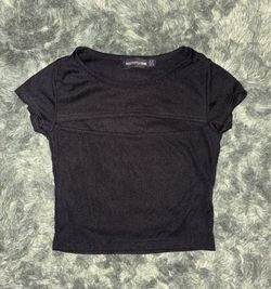 Pretty Little Thing Black Shirt - 36  (USED)
