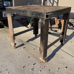 Heavy Duty Welding Table On Casters 