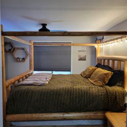 Cedar Log Bedroom Set