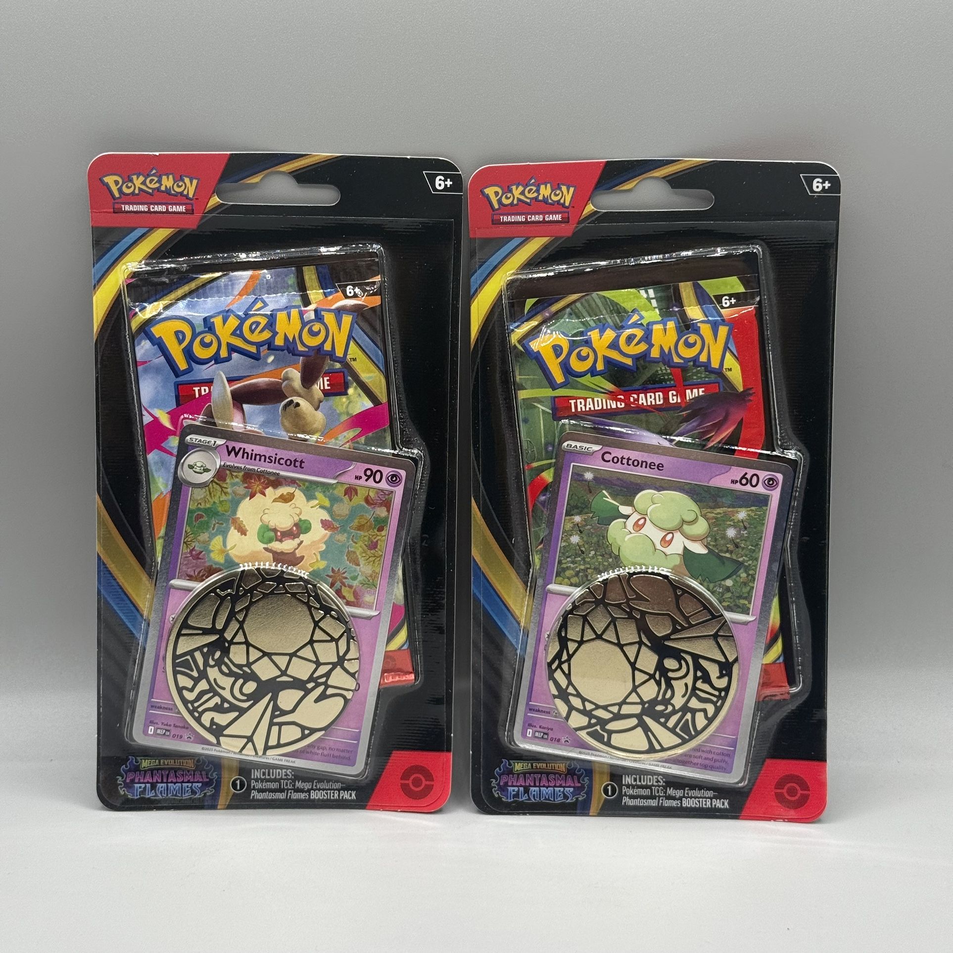 Pokemon TCG Phantasmal Flames Blister Packs With Promo Cards Coin Bundle of 2