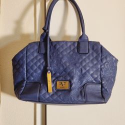 Versace V 1969 Italia Blue Handbag