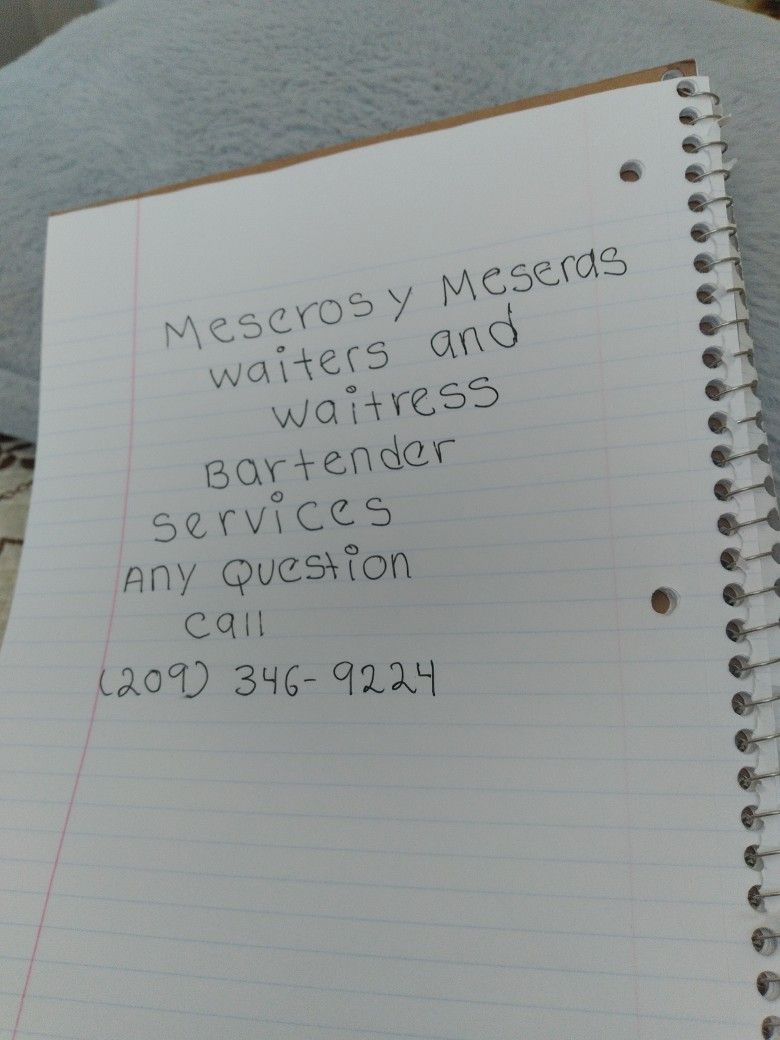 Waiters And Waitress