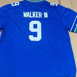Walker III Seahawks Jerseys With Superbowl Patch 