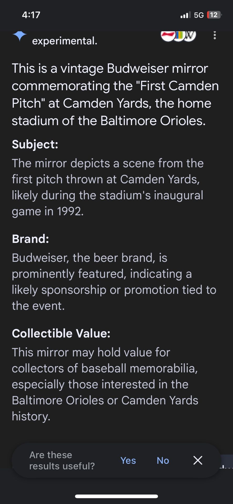 Vintage Budweiser Wall Hanger