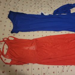 2 Long Medium Dresses $20