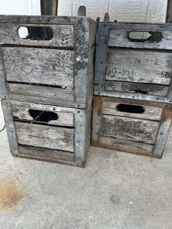 Antique Milk Crates