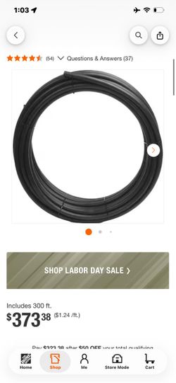 Black Poly Pipe Coil 300 ft