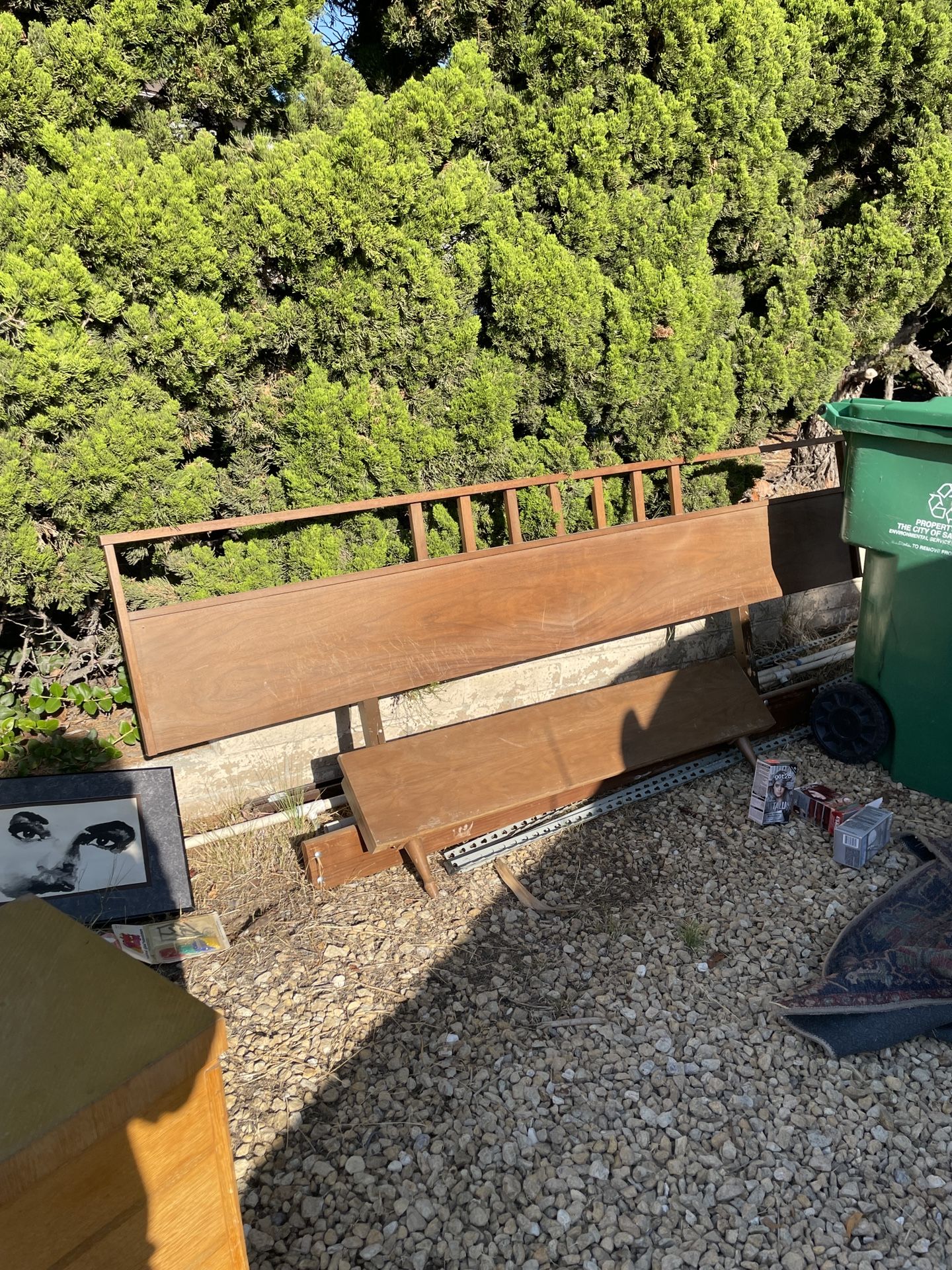 Mid Century Modern Bed Frame Headboard & Footboard