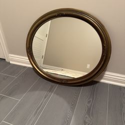 Bronze Oval Mirror 