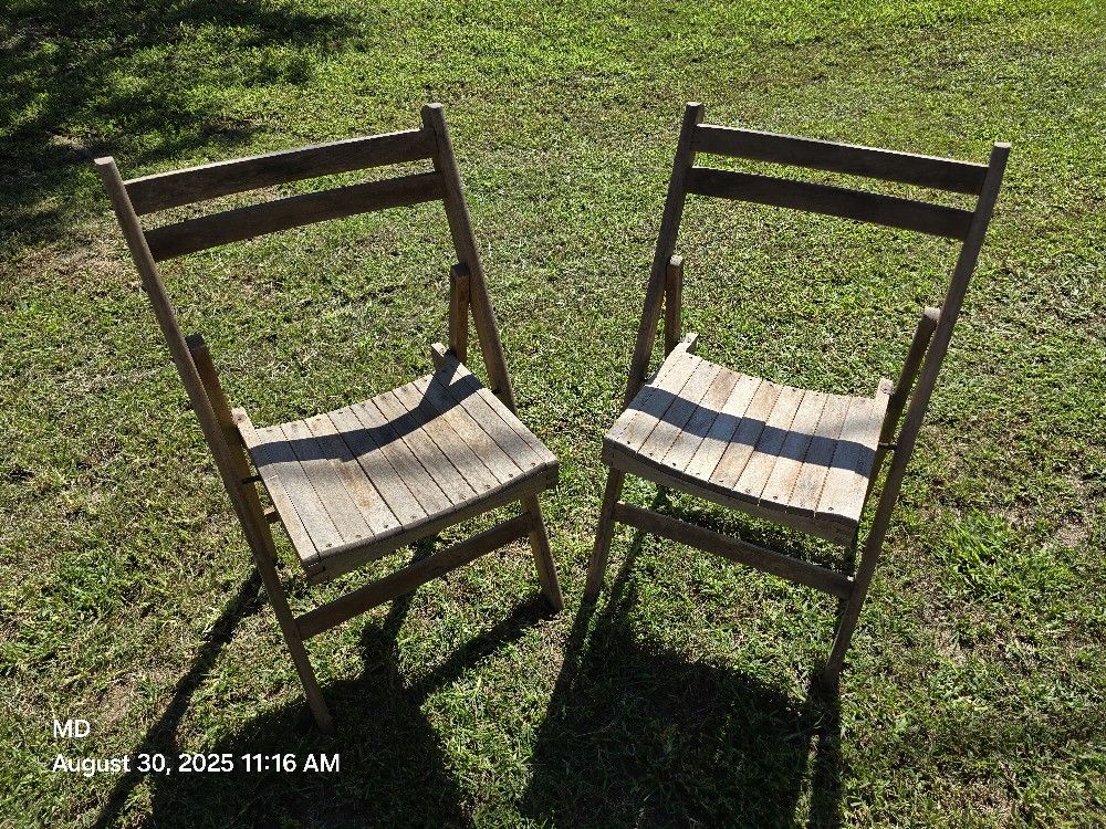 Vintage Mid Century Folding Chairs
