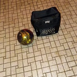 Brunswick Swam Bowling Ball 12 Lbs And Bag