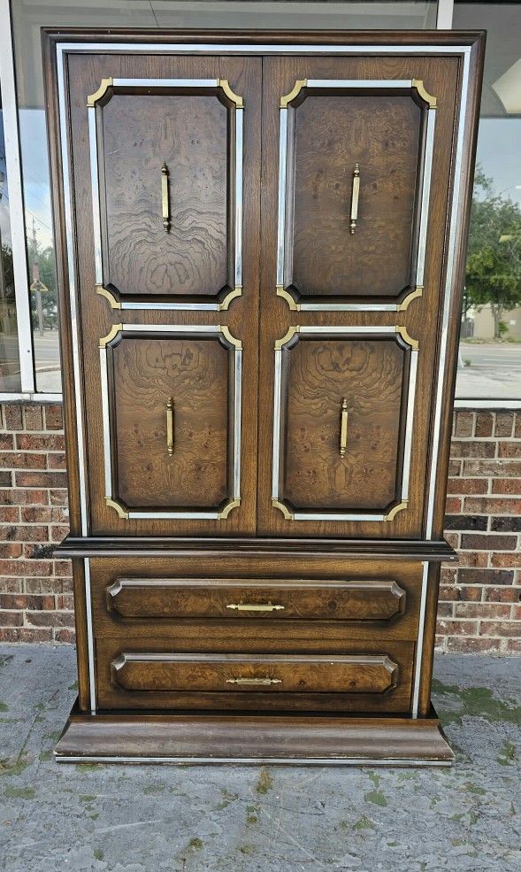 Vintage Bekins Furniture Tallboy Dresser Wardrobe Armoire