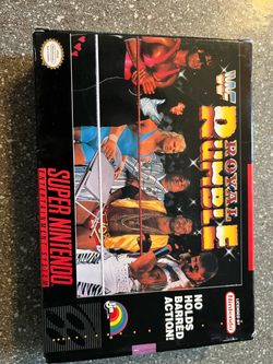 WWF Royal Rumble SNES Game Box