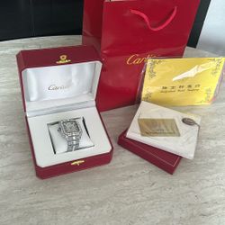 Cartier Moissanite Watch